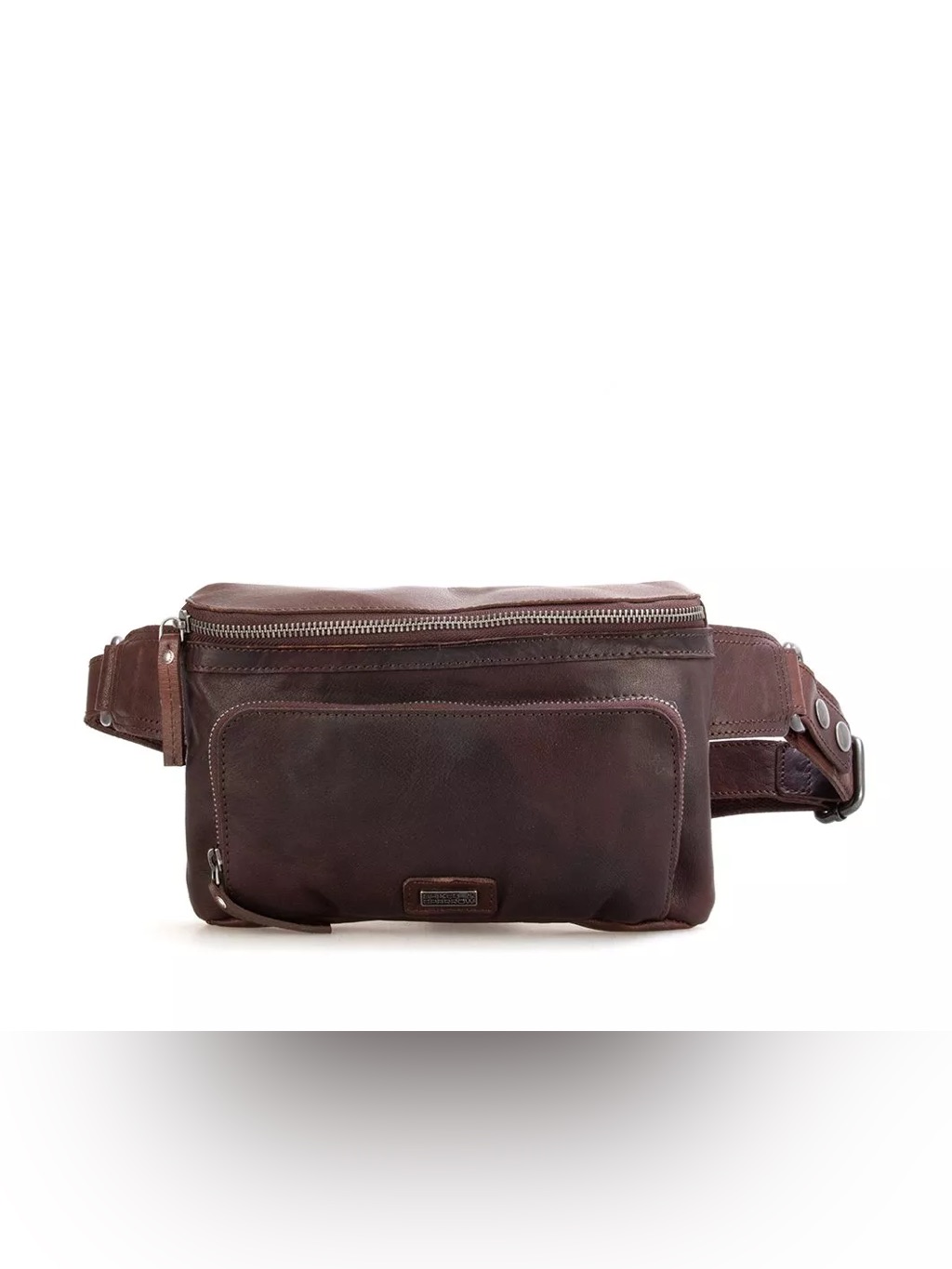 Vintage Spikes & Sparrow Oregon Dark Brown Leather Hip Crossbody Belt Bag
